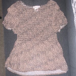 Cheetah Print Blouse
